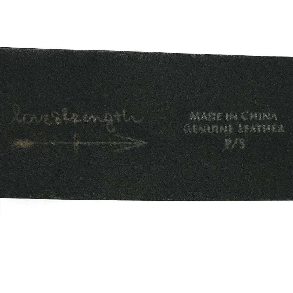 Lovelstrength Croc Embossed Leather Belt Size Small
